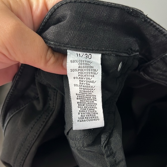 Celebrity Pink Black High Rise The Rider Cotton Skinny Jeans 11/30 - Picture 4 of 5